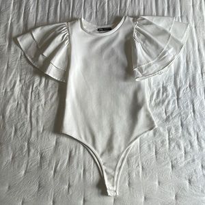 Zara White Bodysuit